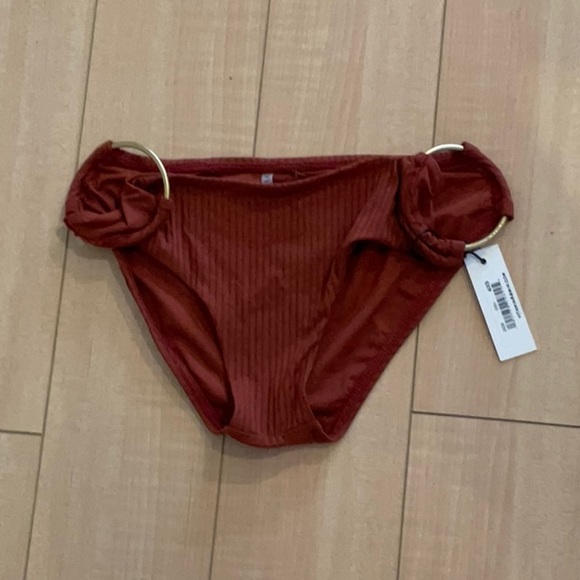 🤎NEW VITAMIN A ECO-RIB SUPERMODEL WITH CHEEKY DOUBLE RING BIKINI BOTTOM - Picture 7 of 9